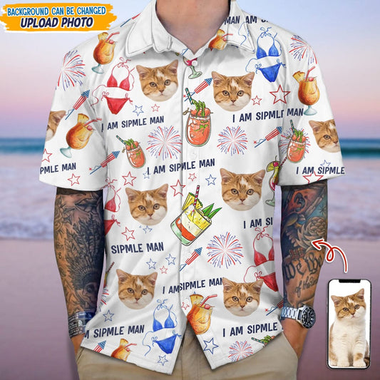 Custom Cat Photo I Am A Simple Man Hawaii Shirt N304 889453