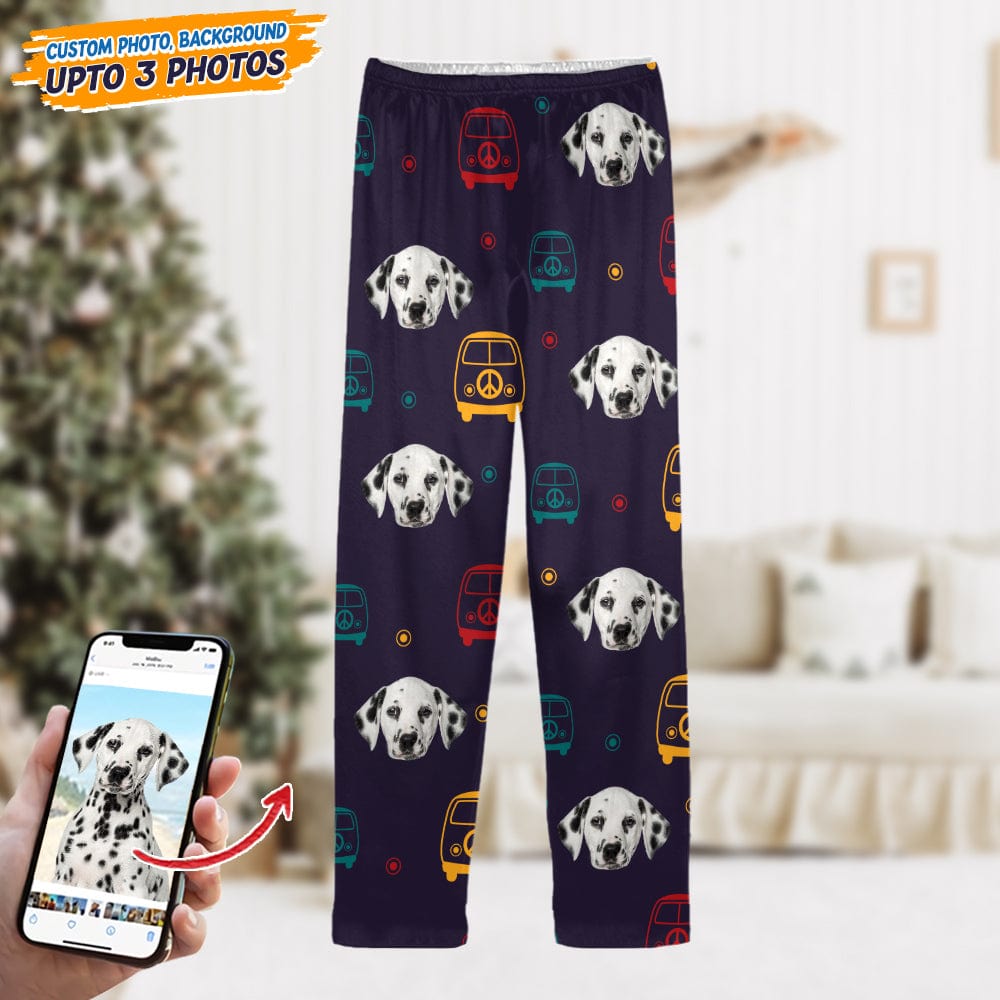 Custom Dog Photo With Decoration Hippie Pajamas T368 888882