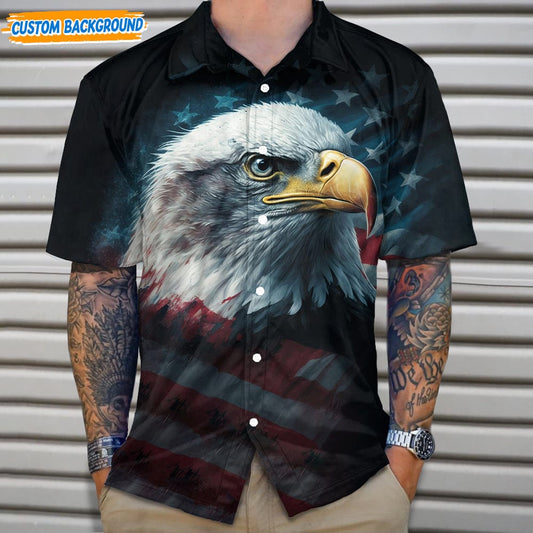 Eagle With USA Flag Hawaii Shirt N304 889290