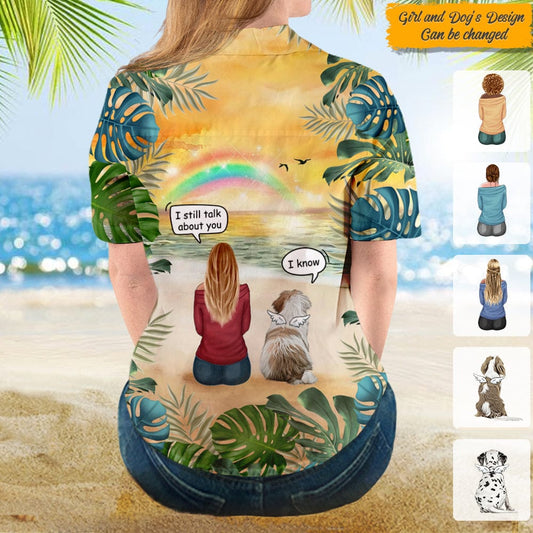 Memorial hawaiian women shirt, Personalized Gift for Dog Lovers N369 HN590