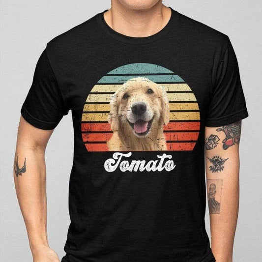 Dog Cat Vintage Retro Photo Shirt, Custom Photo Shirt TA29 889781