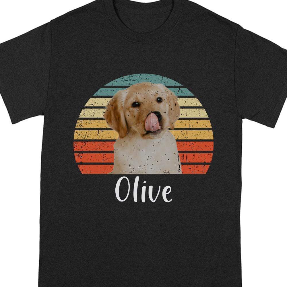 Dog Cat Vintage Retro Photo Shirt, Custom Photo Shirt TA29 889781