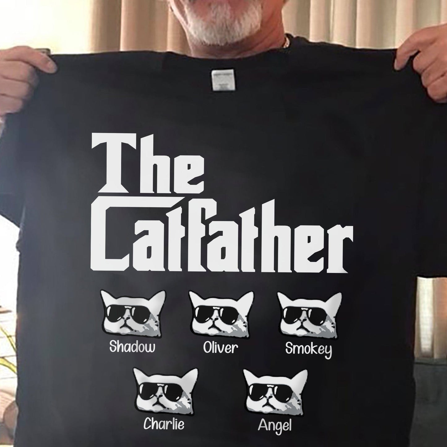 The Catfather Personalized Custom Cat Dad Shirt TA29 889221